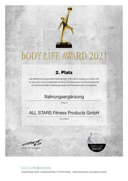 BODYLife Award 2021 ALL STARS wieder ganz vorne mit dabei!